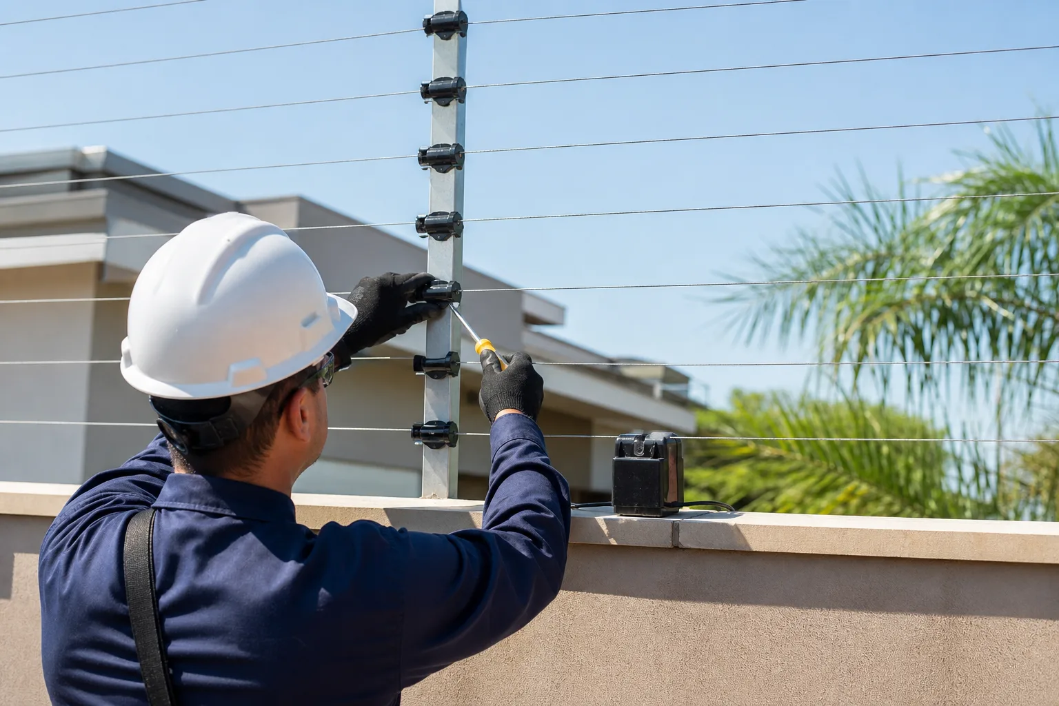 Cerca elétrica com fios frouxos: causas e correção profissional